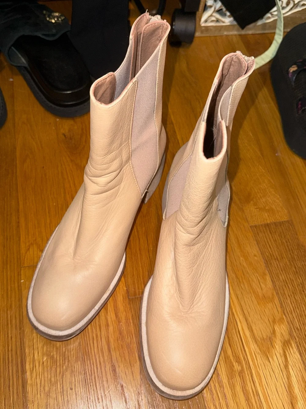 Free People Leather Chelsea Booties - accepting offers